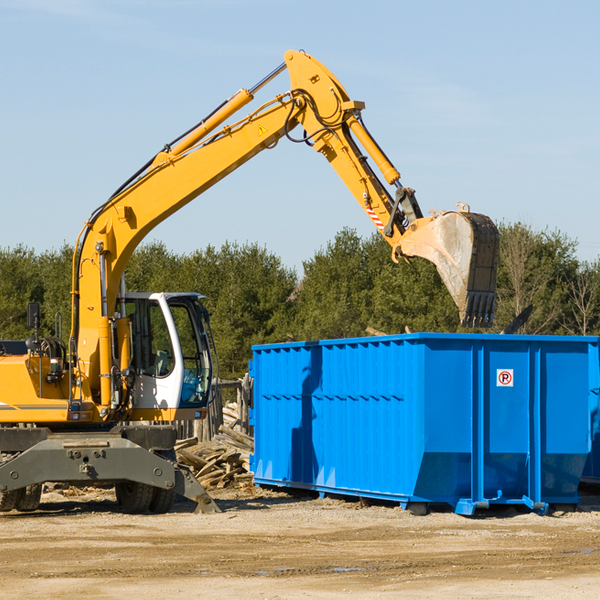 what size residential dumpster rentals are available in Slater